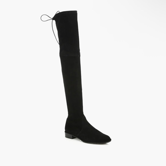 Stuart Weitzman Shoes - Stuart Weitzman NWOB 9.5 Black Lowland Suede Over The Knee Boots Leather Pull On